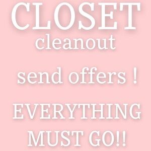 Closet Cleanout Sale